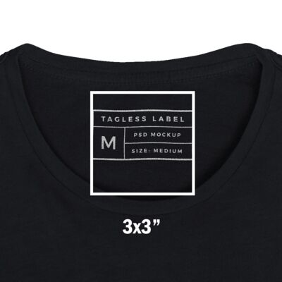 Full Color Transfer Neck Label / Tag  Thumbnail