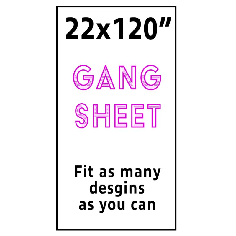 Full Color DTF Gang Sheet 22x120" Thumbnail