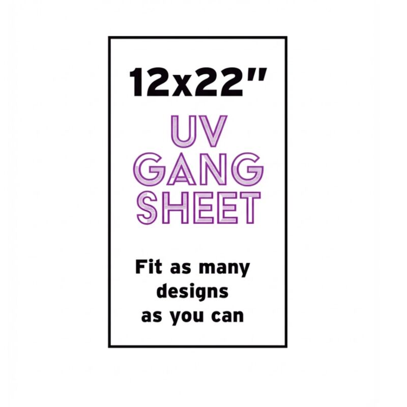 UV DTF Gang Sheet 12x22" Thumbnail