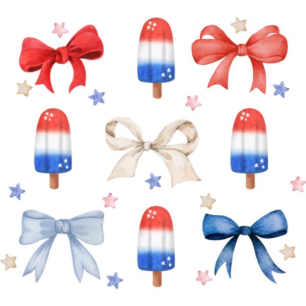 Coquette bows and popcicles Thumbnail